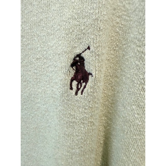Polo Ralph Lauren Mens Camel Knit Crewneck Sweater XL Embroidered Pony - Picture 4 of 8